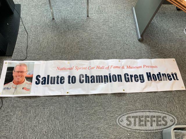 Salute to Champion Greg Hodnett banner
